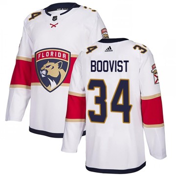 Authentic Adidas Men's Adam Boqvist Florida Panthers Away Jersey - White