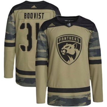 Authentic Adidas Men's Adam Boqvist Florida Panthers Military Appreciation Practice Jersey - Camo