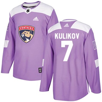 Authentic Adidas Men's Dmitry Kulikov Florida Panthers Fights Cancer Practice Jersey - Purple