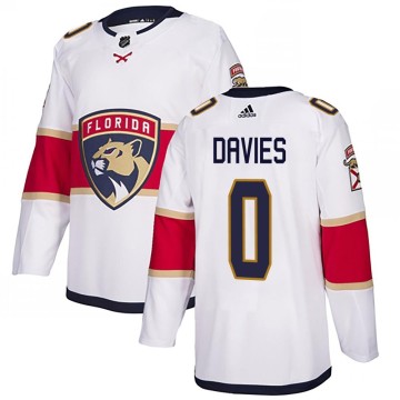 Authentic Adidas Men's Josh Davies Florida Panthers Away Jersey - White