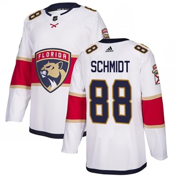 Authentic Adidas Men's Nate Schmidt Florida Panthers Away Jersey - White