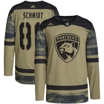 Authentic Adidas Men's Nate Schmidt Florida Panthers Military Appreciation Practice Jersey - Camo