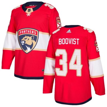 Authentic Adidas Youth Adam Boqvist Florida Panthers Home Jersey - Red