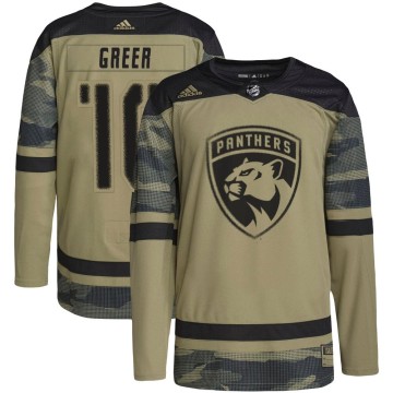 Authentic Adidas Youth A.J. Greer Florida Panthers Military Appreciation Practice Jersey - Camo