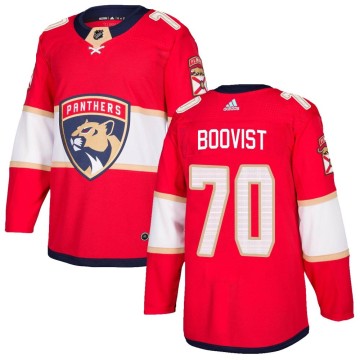 Authentic Adidas Youth Jesper Boqvist Florida Panthers Home Jersey - Red