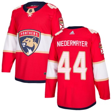 Authentic Adidas Youth Rob Niedermayer Florida Panthers Home Jersey - Red