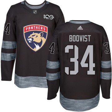 Authentic Men's Adam Boqvist Florida Panthers 1917-2017 100th Anniversary Jersey - Black