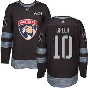 Authentic Men's A.J. Greer Florida Panthers 1917-2017 100th Anniversary Jersey - Black