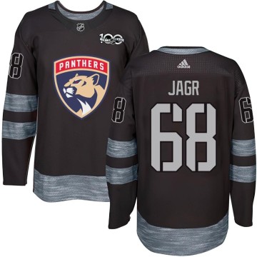 Authentic Men's Jaromir Jagr Florida Panthers 1917-2017 100th Anniversary Jersey - Black