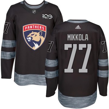 Authentic Men's Niko Mikkola Florida Panthers 1917-2017 100th Anniversary Jersey - Black