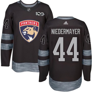 Authentic Men's Rob Niedermayer Florida Panthers 1917-2017 100th Anniversary Jersey - Black